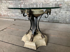 Horse Themed Wrought Iron Circular Coffee / Tea / Side Table