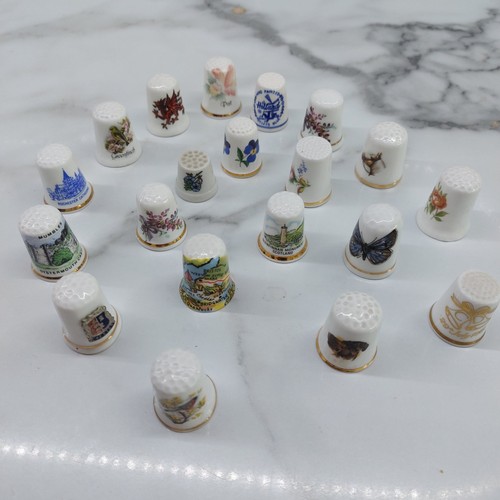 Bone china thimbles - thimbles, job