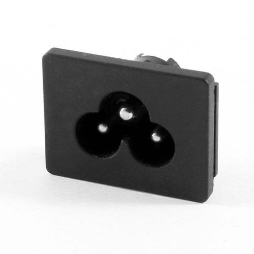 Iec320 male connector ac - c6,