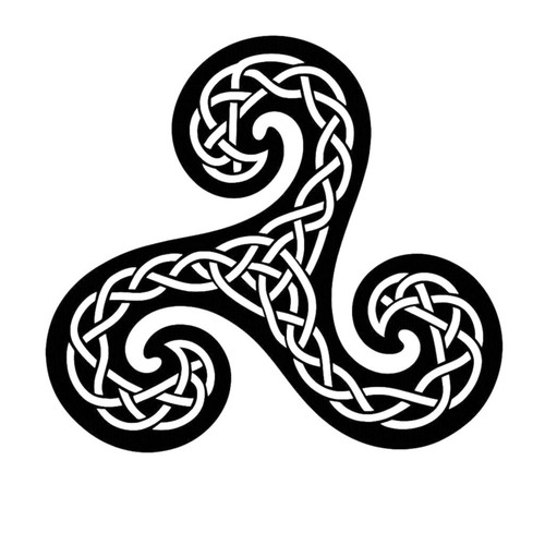 Celtic triskele decal pagan - celtic,