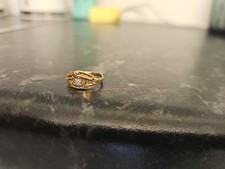 9ct Gold Kids Saddle Ring Size