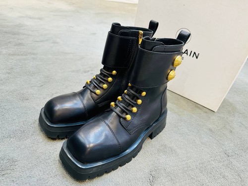 Balmain boots ranger leather - balmain,