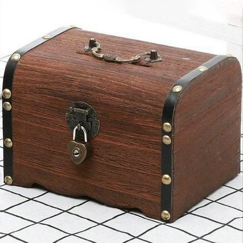 Wooden box piggy - wooden,