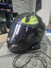 HJC RPHA 12 Toothless motorcycle helmet (M) with SENA Smh5 coms