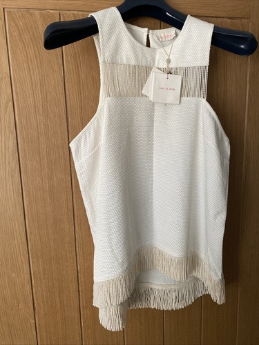 Sass bide string fringe top - bide,