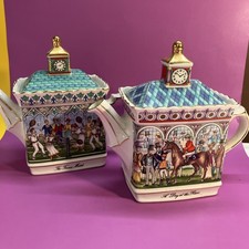 Sadler Teapots 2x “A Day At The Races” & “The Tennis Match Championship”