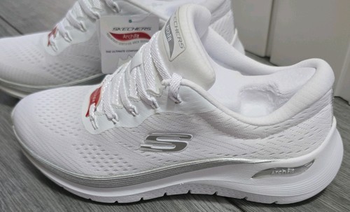 Sketchers arch fit white - sketchers,