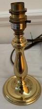 Candlestick Shaped Brass Lamp