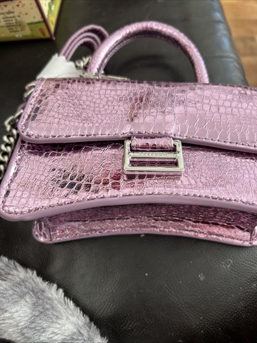 Quiz peachy pink clutch bag - clutch,