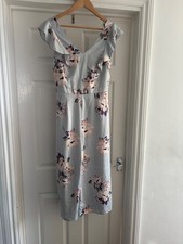Ladies Size 10 Grey Floral