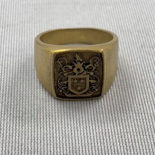 Vintage Bronze Signet Ring