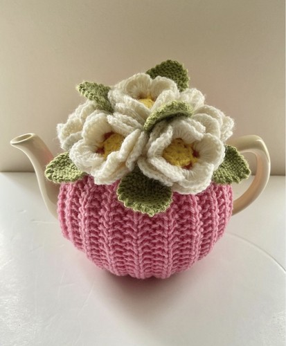Gorgeous hand knitted tea cosy - hand,