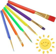 Childrens Paint Brushes, 6 Pcs