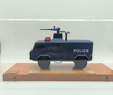 Resin Handbuilt Tactical Anti Riot Vehicle Approx 1/32-1/35 Scale Display Case 