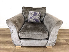ARMCHAIR Silver Grey Velvet