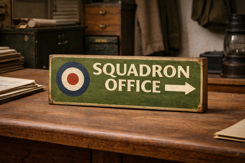 Squadron office sign - office, military