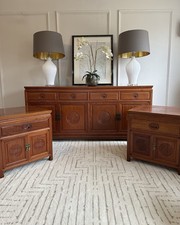 Mid-Century Chinese Rosewood Sideboard & Side Cabinets Circa.1960 RRP ££££
