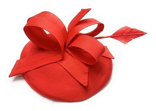 Sinamay fabric pillbox hat - fabric,