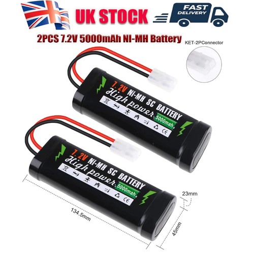 2pack 5000mah ni mh - 7.2v,