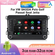 CarPlay DAB+ Android 13 Car Stereo For VW Passat CC Golf 5 Caddy Touran Polo EOS