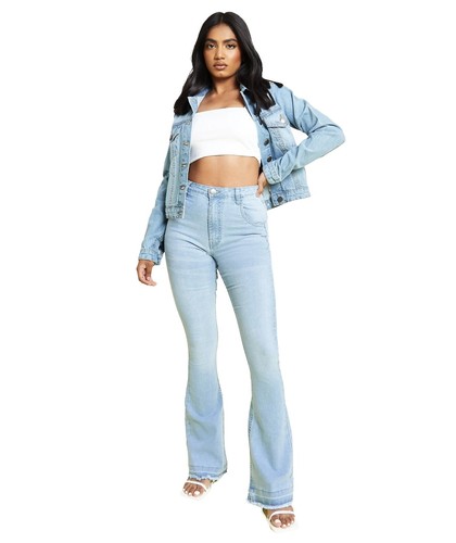 Womens high rise flare jeans - flare,