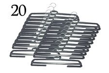 Trouser Hanger Plastic Coat Hangers With Bar 10 or 20