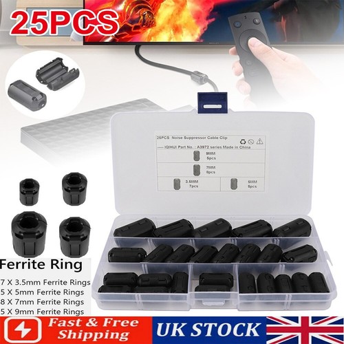 25x clip ferrite core - clip, ring
