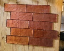Glass wall tiles copper - glass,