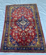 Handmade vintage wool area rug - area,