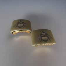 Pair, Gilt wood Footstools c1900