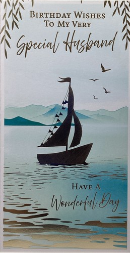 Husband birthday card sailing - husband,