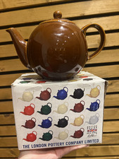 London Pottery Company Rockingham Vintage Brown 4 Cup Teapot British Globe 1.1L