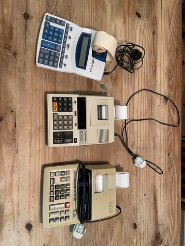 Tally roll adding machine - adding, x