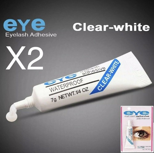 Clear tone eyelash glue - 2x,