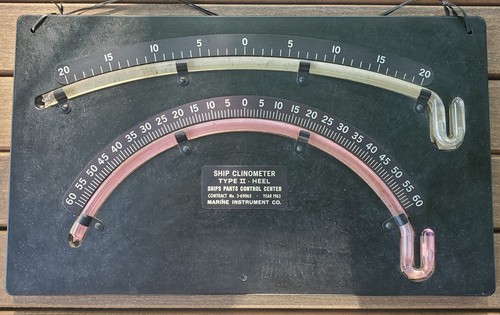 Vintage 1963 ship clinometer - vintage,
