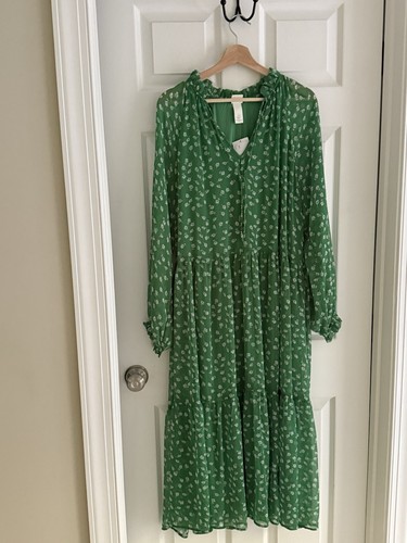 Nwt floral flounce green - nwt,