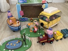 Peppa Pig Job Lot Toy Figure & Vehicle Collection & 35 Piece Jigsaw
