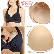 3 Pairs Women Removable Sponge