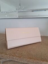 NEW KAREN MILLEN Glasses Case Pink Peach Triangle Tri Fold Hard Case