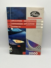 Gates Belt Catalogue Applications Passenger Cars Commercial Vehicles 2000