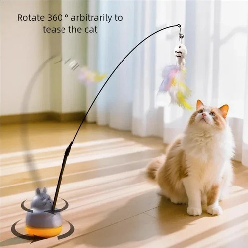 Cat kitten toy feather wand - kitten,