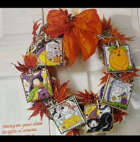 Halloween wreath joan - halloween,