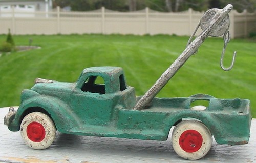 Vintage cast iron wrecker - vintage,