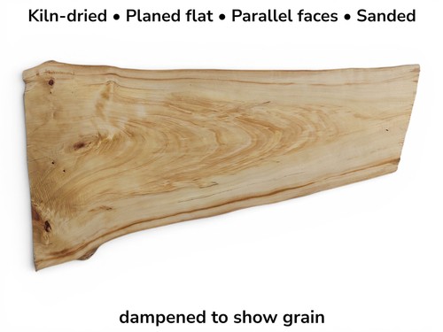 Black poplar live edge - poplar,