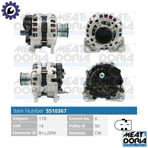 Alternator 5510367 for - 5510367, vw