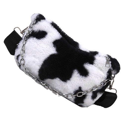 Fashion cow print plush cross - fashion,