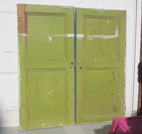Vintage wooden panel doors - wooden,