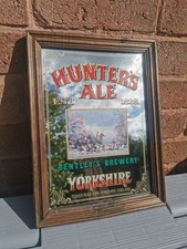 Vintage hunters ale pub mirror - pub,