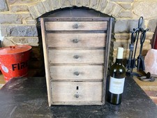 Bank of Drawers, Apothecary, Collectors Cabinet, Industrial, Scratch Built