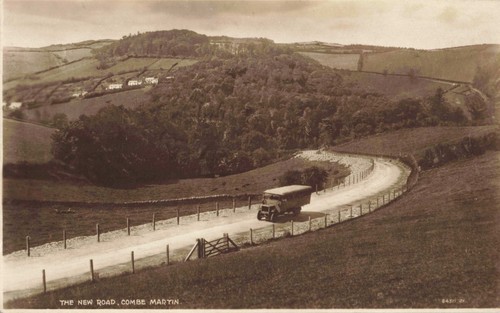 The new road combe martin - the, road,